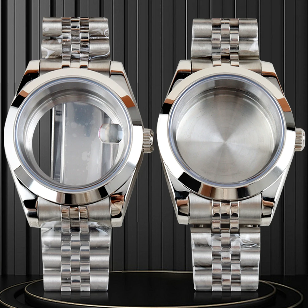 36/39mm Watch Case Oyster/Jubilee/Presidential Strap Solid 316L Stainless Steel for NH35 NH36 Movement Datejust 28.5mm Dial 
36/39mm Watch Case Oyster/Jubilee/Presidential Strap Solid 316L Stainless Steel for NH35 NH36 Movement Datejust 28.5mm Dial