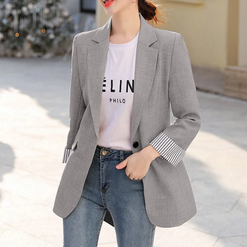 Spring and Autumn New Blazers Jacket Women's Casual All-match Comfortable Temperament Elegant Waist Women Clothing Blazer Women
Spring and Autumn New Blazers Jacket Women's Casual All-match Comfortable Temperament Elegant Waist Women Clothing Blazer Women