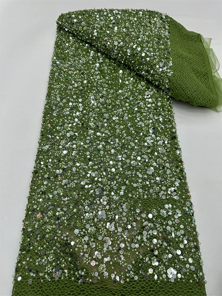 African Nigerian Groom Sequins Beads Lace Fabric 2025 High Quality French Tulle Lace Fabric For Bridal Dress Sewing
African Nigerian Groom Sequins Beads Lace Fabric 2025 High Quality French Tulle Lace Fabric For Bridal Dress Sewing