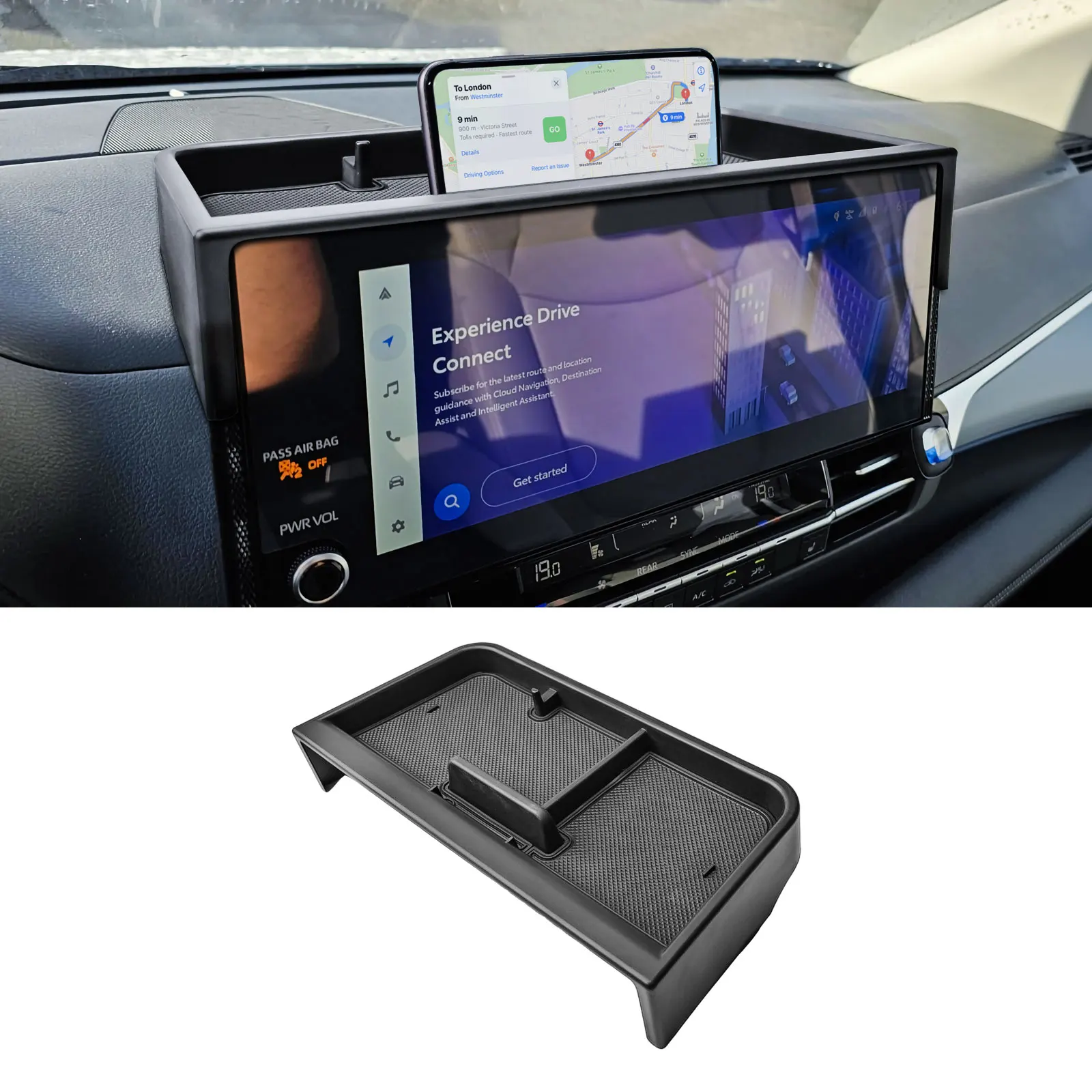 Dashboard Behind Screen Storage Box for 2025 Toyota Sienna Center Console Dash Board Organizer 12.3inch Screen Storage Box Tray
Dashboard Behind Screen Storage Box for 2025 Toyota Sienna Center Console Dash Board Organizer 12.3inch Screen Storage Box Tray