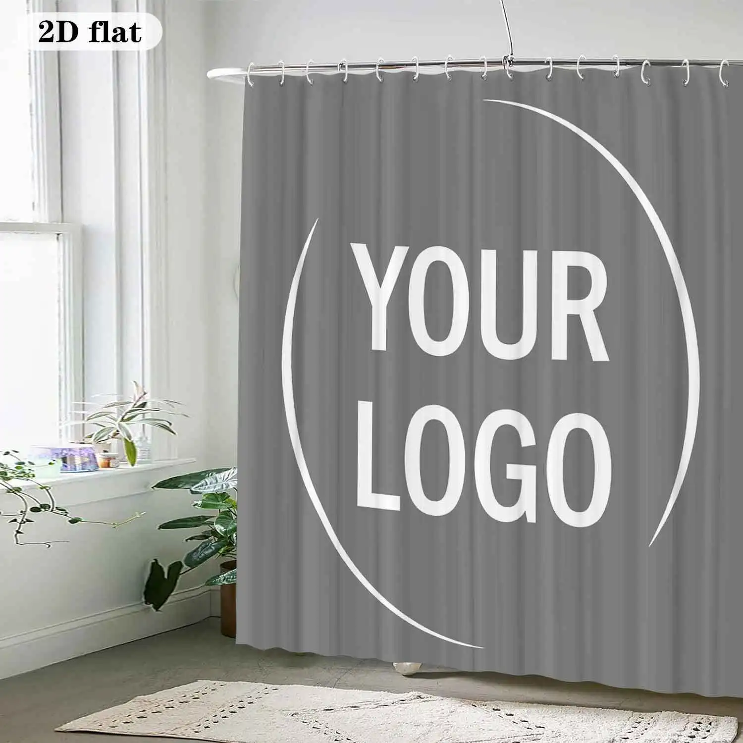 Personalized 2D Printed Shower Curtain, Waterproof Polyester Bath Curtain, Fashion Home Bathroom Accessories with Free Hooks
Personalized 2D Printed Shower Curtain, Waterproof Polyester Bath Curtain, Fashion Home Bathroom Accessories with Free Hooks