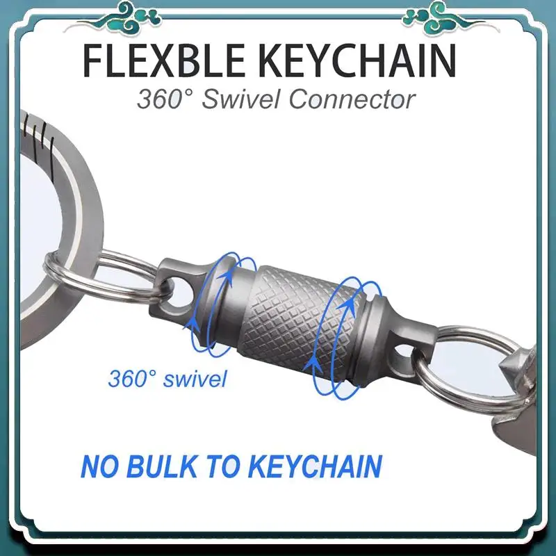 Reliable 4X Titanium Quick Release Keychain,Detachable Key Ring Pull Apart Keychain,Key Holder Accessory For Bag/Purse/Belt
Reliable 4X Titanium Quick Release Keychain,Detachable Key Ring Pull Apart Keychain,Key Holder Accessory For Bag/Purse/Belt
