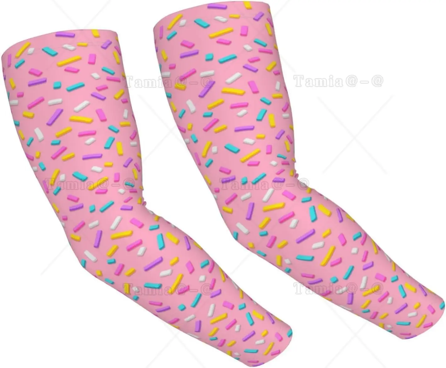 Pink Donut Print Arm Sleeves Cooling UV Sun Protection Sports Compression for Men Women Golf Basketball Arm Sleeves
Pink Donut Print Arm Sleeves Cooling UV Sun Protection Sports Compression for Men Women Golf Basketball Arm Sleeves
