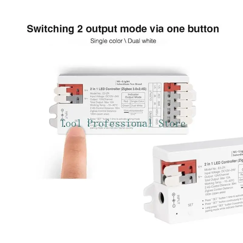 57QF 2.4GHz 2 in 1 LED Strips Controller for Single Color & Two Tone LED Strips Light
57QF 2.4GHz 2 in 1 LED Strips Controller for Single Color & Two Tone LED Strips Light