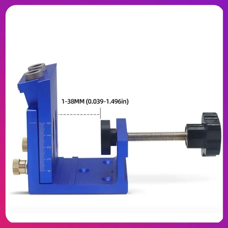 Pocket Hole Drill Guide Dowel Jig, Aluminium Oblique Hole Locator Drilling Kit Woodworker DIY Tools With 9Mm Drill Bit Durable B
Pocket Hole Drill Guide Dowel Jig, Aluminium Oblique Hole Locator Drilling Kit Woodworker DIY Tools With 9Mm Drill Bit Durable B