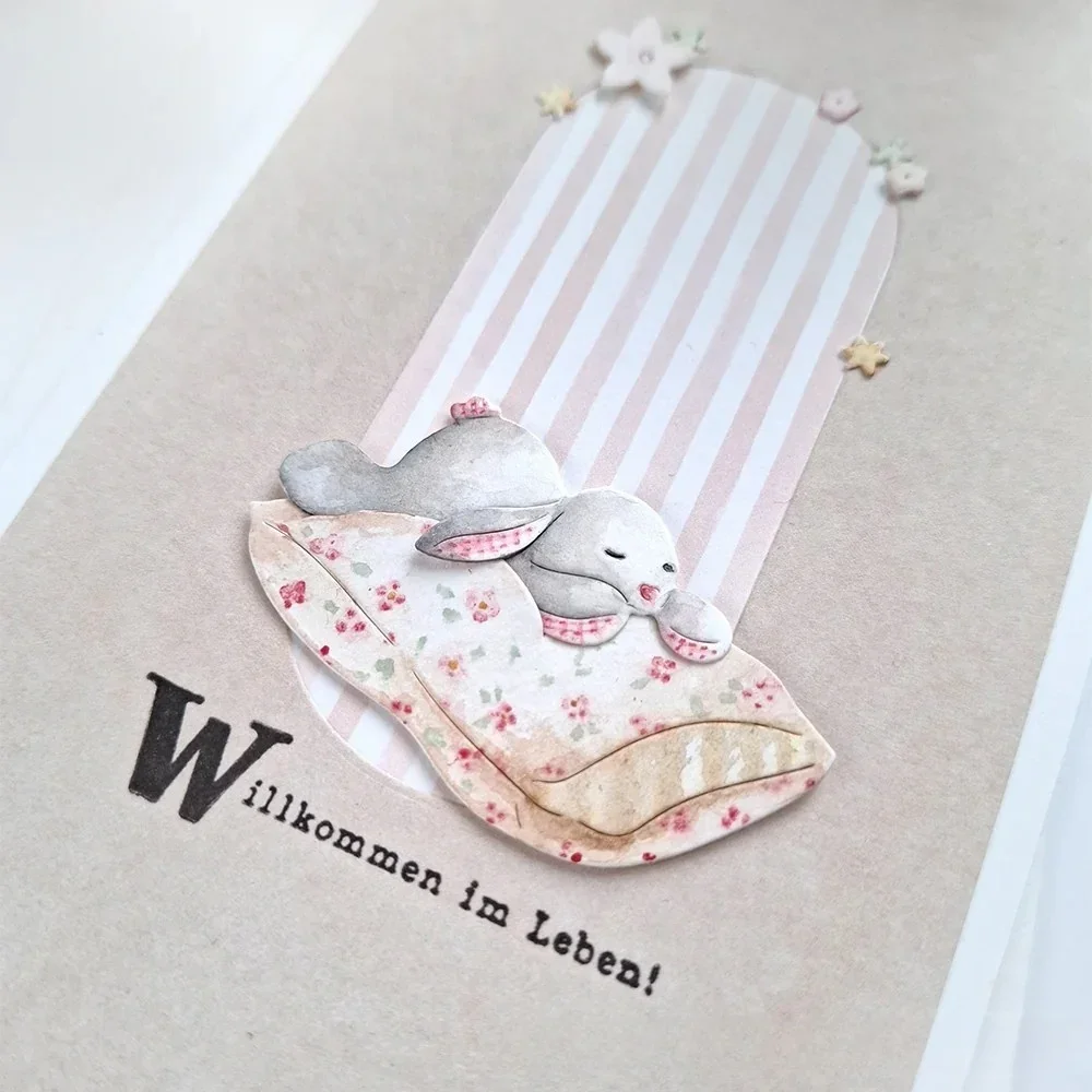 PP Craft metal cutting dies cut die mold Sleeping pillow rabbit Scrapbook paper craft knife mold blade punch stencils dies
PP Craft metal cutting dies cut die mold Sleeping pillow rabbit Scrapbook paper craft knife mold blade punch stencils dies