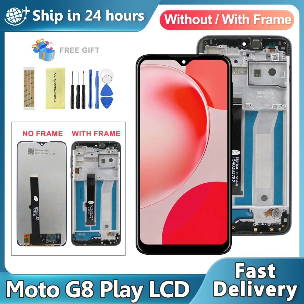6,2-дюймовый экран для Motorola Moto G8 Play XT2015 XT2015-2, ЖК-дисплей, сенсорный экран, дигитайзер в сборе, замена
6,2-дюймовый экран для Motorola Moto G8 Play XT2015 XT2015-2, ЖК-дисплей, сенсорный экран, дигитайзер в сборе, замена