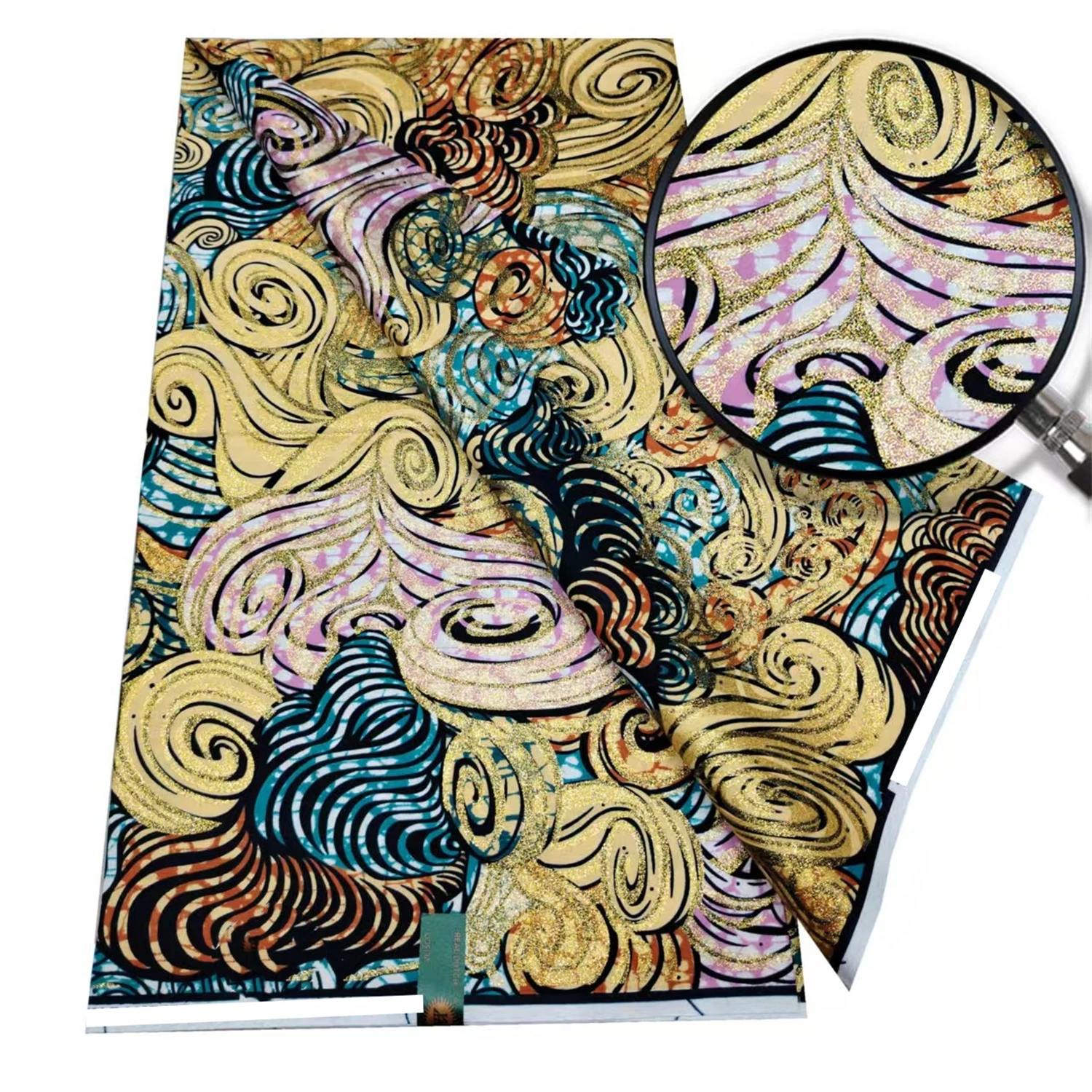 Popular Veritable African Gilded Wax Real Fabric 100% cotton Ghana Nigeria Style 6 Yards High Quality Ankara Prints wax Material
Popular Veritable African Gilded Wax Real Fabric 100% cotton Ghana Nigeria Style 6 Yards High Quality Ankara Prints wax Material