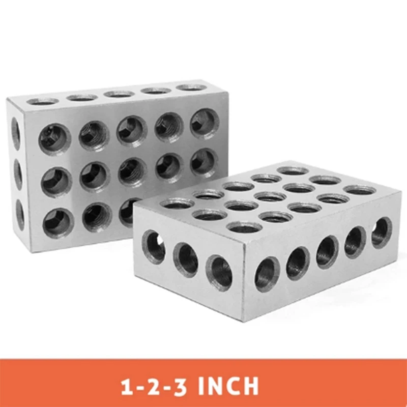 1-2-3 Inch 23-Hole Parallel Pad Milling Machine Parallel Pad Vise Flat Contour Block Woodworking Milling Tool Durable
1-2-3 Inch 23-Hole Parallel Pad Milling Machine Parallel Pad Vise Flat Contour Block Woodworking Milling Tool Durable