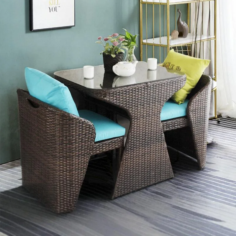 Rattan chair three-piece coffee table combination courtyard terrace outdoor small
Rattan chair three-piece coffee table combination courtyard terrace outdoor small