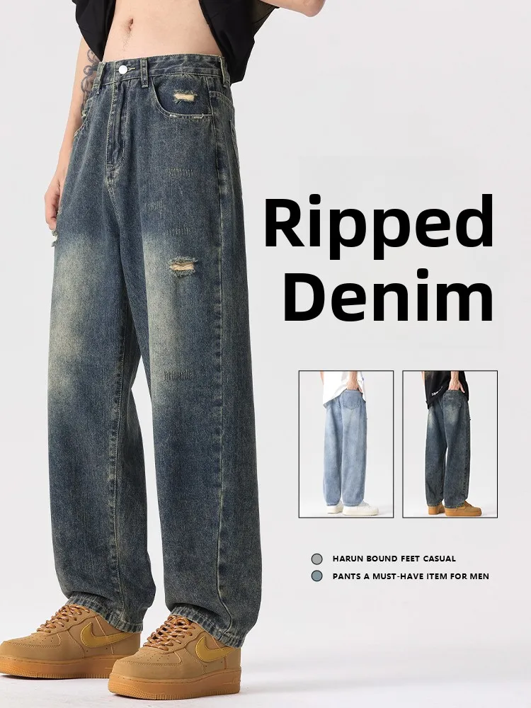 Мужские джинсы в стиле ретро, свободного кроя, прямые, универсальные, повседневные, весна 2026, молодежный стиль, хлопок, полиэстер...
Мужские джинсы в стиле ретро, свободного кроя, прямые, универсальные, повседневные, весна 2026, молодежный стиль, хлопок, полиэстер...