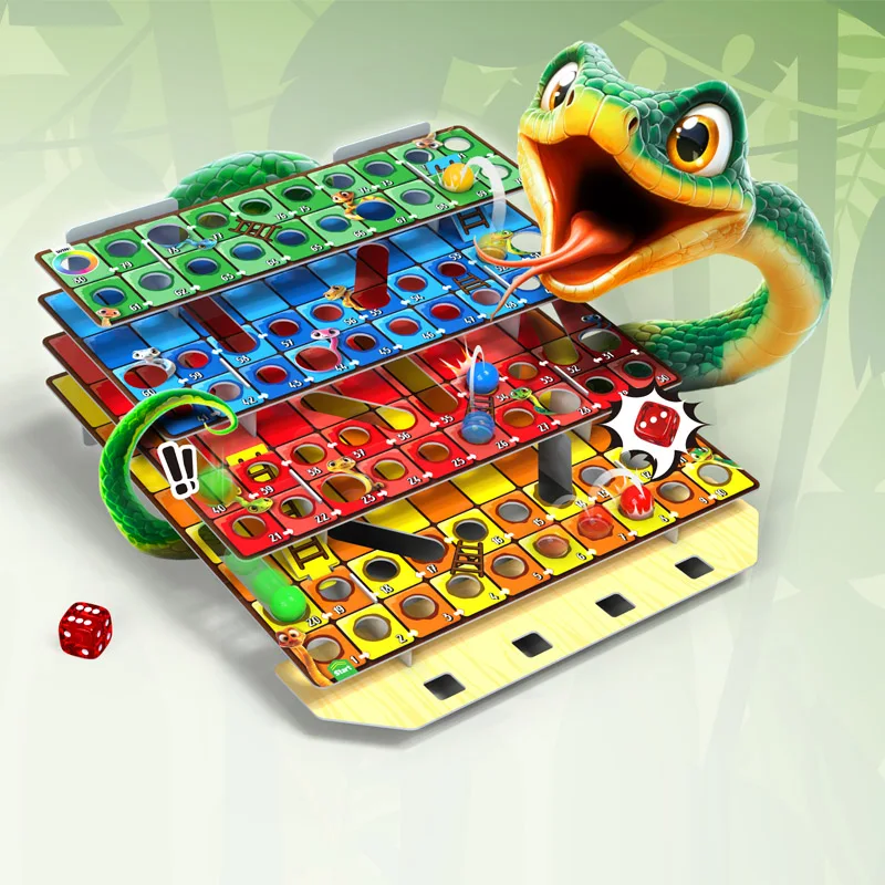 2-4 Players Thrilling Jungle Adventure Challenge 3d Snakes Chess Board Game With ASTM
2-4 Players Thrilling Jungle Adventure Challenge 3d Snakes Chess Board Game With ASTM