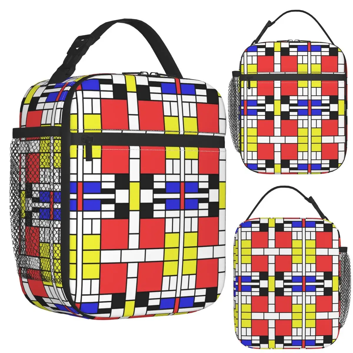 Mondrian Insulated Lunch Bag for School Picnic Storage Food Boxes Portable Container Cooler Thermal Lunch Box Tote
Mondrian Insulated Lunch Bag for School Picnic Storage Food Boxes Portable Container Cooler Thermal Lunch Box Tote