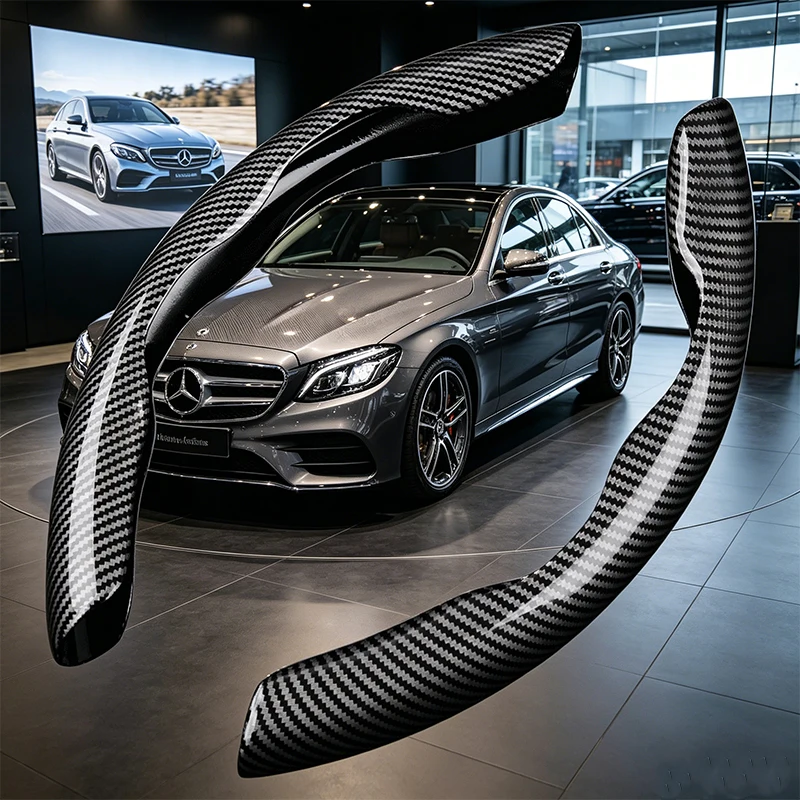 For Mercedes-Benz A B C E S Class AMG GLB GLC GLE CLA CLS SLC GLS GLK SLK Vito ML Car Carbon Fiber Texture Steering Wheel Cover
For Mercedes-Benz A B C E S Class AMG GLB GLC GLE CLA CLS SLC GLS GLK SLK Vito ML Car Carbon Fiber Texture Steering Wheel Cover