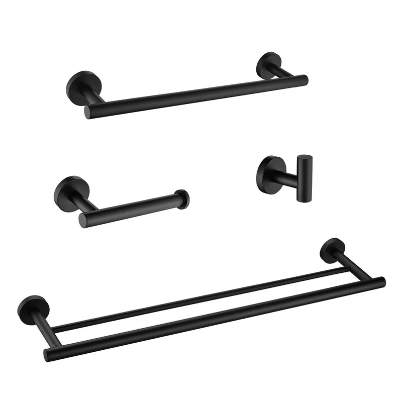 4-Piece Bathroom Hardware Set, Modern Stainless Steel Fixtures for Sink, Shower, Toilet – Durable & Rustproof Design
4-Piece Bathroom Hardware Set, Modern Stainless Steel Fixtures for Sink, Shower, Toilet – Durable & Rustproof Design