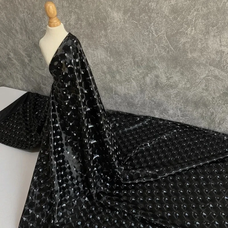 3D Water Bead Grid PU Leather Fabric Soft Elastic Black Pants Performance Clothing Tablecloth Designer for Sewing Material Cloth
3D Water Bead Grid PU Leather Fabric Soft Elastic Black Pants Performance Clothing Tablecloth Designer for Sewing Material Cloth