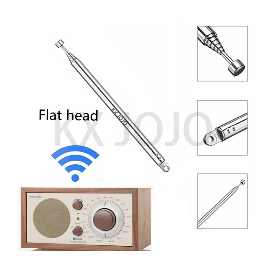 Telescopic Antenna 1pc Replacement Aerial Flat Head TV Radio DAB AM/FM Universal Audio Dedicated
Telescopic Antenna 1pc Replacement Aerial Flat Head TV Radio DAB AM/FM Universal Audio Dedicated