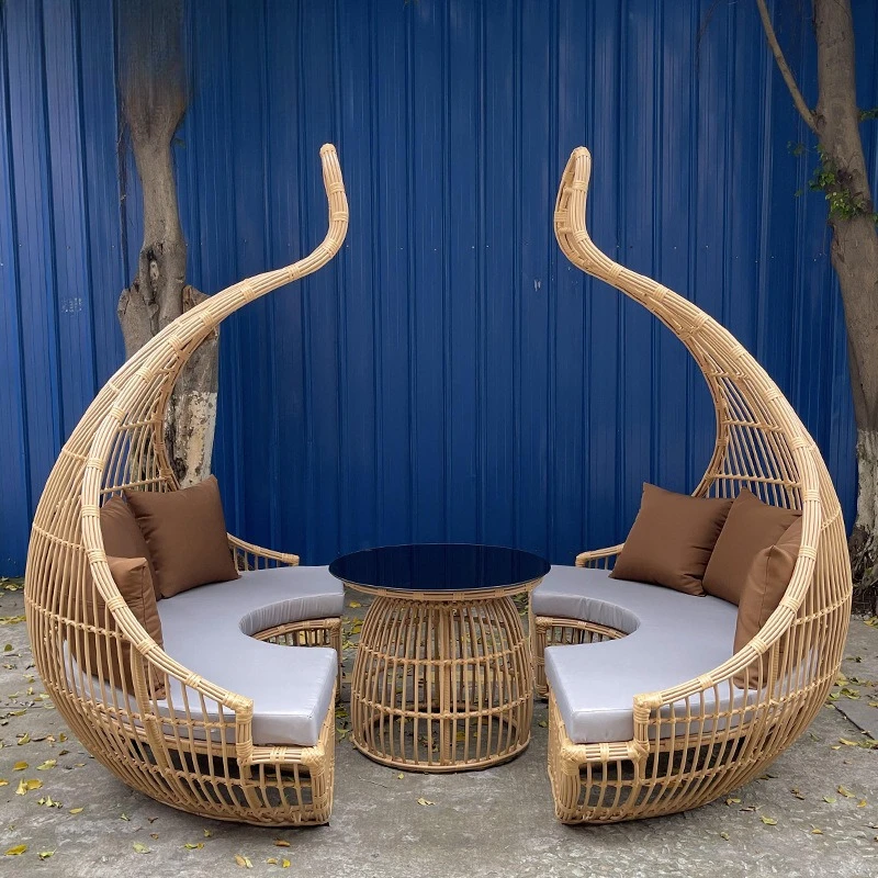 Outdoor rattan leisure sofa coffee table combination bed outdoor garden scenic B & B hotel waterproof sunscreen rattan chair
Outdoor rattan leisure sofa coffee table combination bed outdoor garden scenic B & B hotel waterproof sunscreen rattan chair