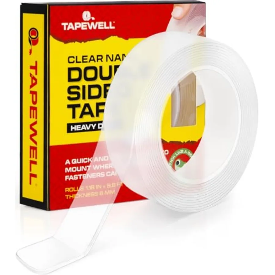 Double Sided Tape Heavy Duty, Mounting Tape, Adhesive Strips for Pictures, Posters, Carpets and More 1.18"x 9.8 Ft
Double Sided Tape Heavy Duty, Mounting Tape, Adhesive Strips for Pictures, Posters, Carpets and More 1.18"x 9.8 Ft