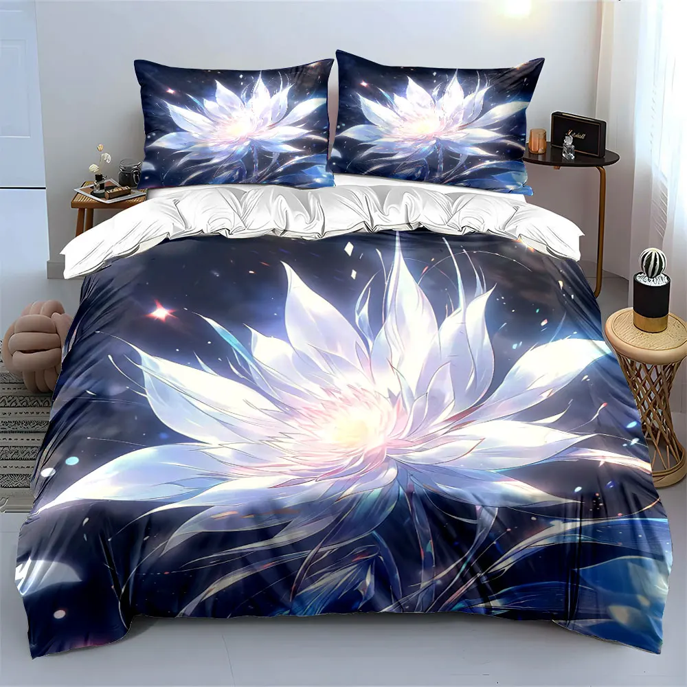 Elegant Floral Art Set Decor Bedding Set with 1 Duvet Cover 2 Pillowcases Single Double King Queen, Gift
Elegant Floral Art Set Decor Bedding Set with 1 Duvet Cover 2 Pillowcases Single Double King Queen, Gift
