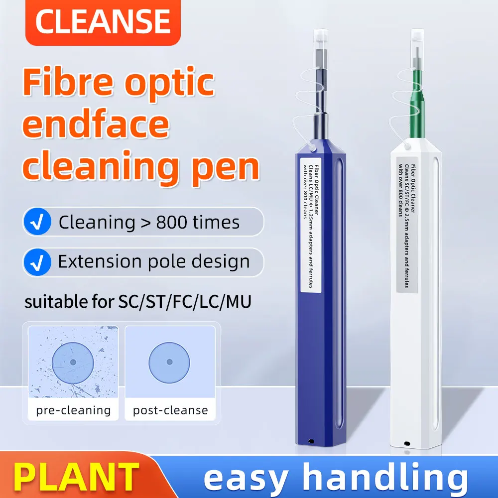 SAIVXIAN Network Cleaning Tool Fiber Optic Cleaning Pen SC/FC/ST 2.5mm Fiber Optic Cleaning Pen LC/MU 1.25mm Fiber Cleaner Tools
SAIVXIAN Network Cleaning Tool Fiber Optic Cleaning Pen SC/FC/ST 2.5mm Fiber Optic Cleaning Pen LC/MU 1.25mm Fiber Cleaner Tools