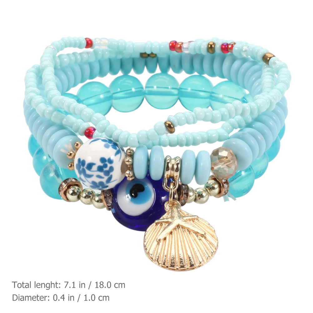 6Sets Bohemian Bracelets Beaded Jewelry Exquisite Gift Women Fashion Accessory Eye Bracelet Eye Bracelet Beaded Bracelets
6Sets Bohemian Bracelets Beaded Jewelry Exquisite Gift Women Fashion Accessory Eye Bracelet Eye Bracelet Beaded Bracelets