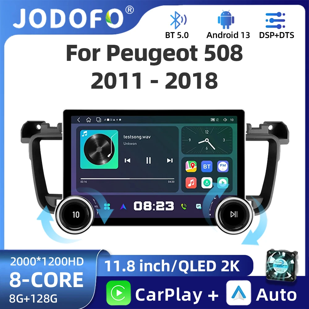 11.8" 2K QLED Car Radio For Peugeot 508 2011-2018 2Din Android 13 Stereo GPS Autoradio Multimedia Player Navigation Carplay
11.8" 2K QLED Car Radio For Peugeot 508 2011-2018 2Din Android 13 Stereo GPS Autoradio Multimedia Player Navigation Carplay