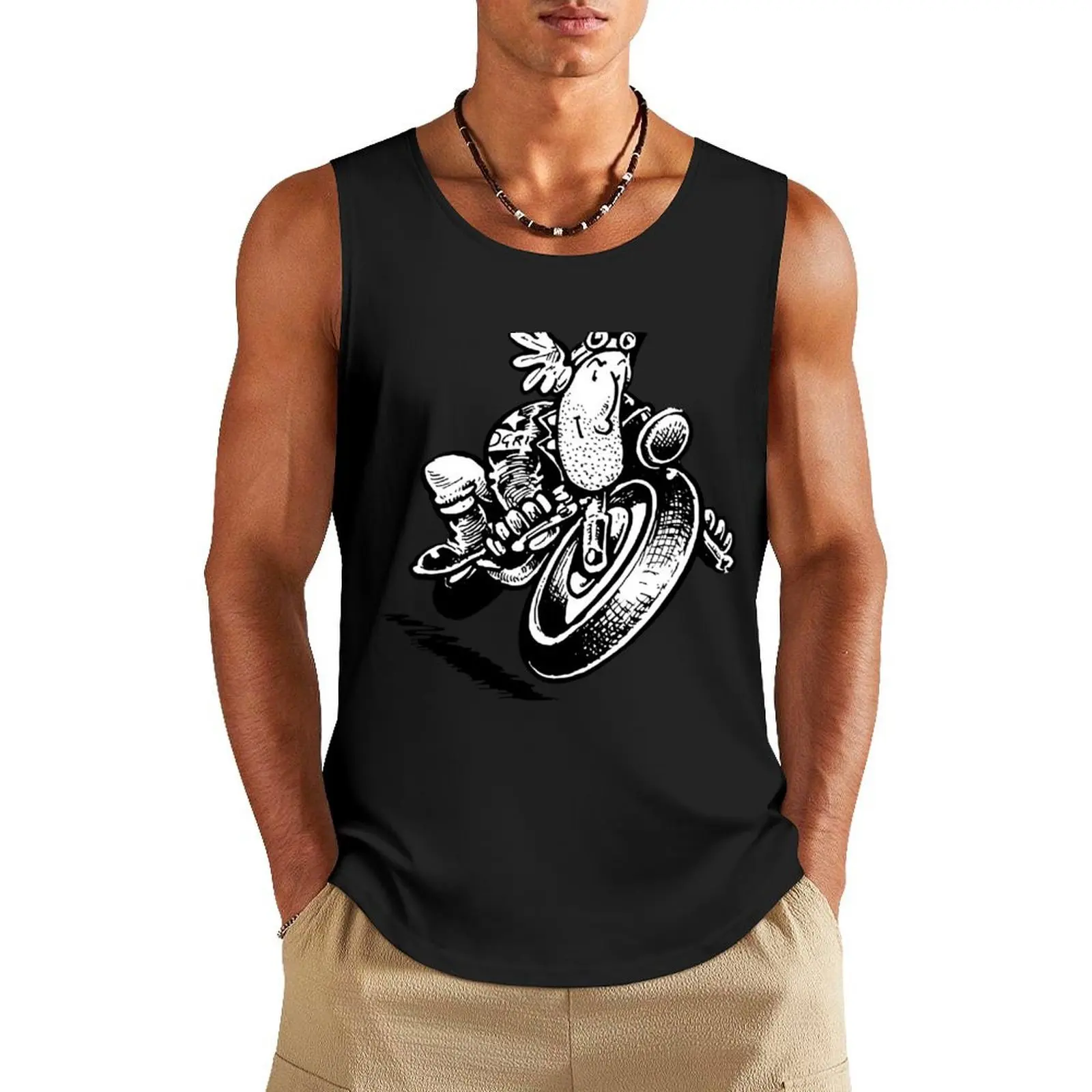 Ogri Flying Lap Classic Comic Biker Tank Top Top summer clothes men 2025 Short sleeve summer
Ogri Flying Lap Classic Comic Biker Tank Top Top summer clothes men 2025 Short sleeve summer