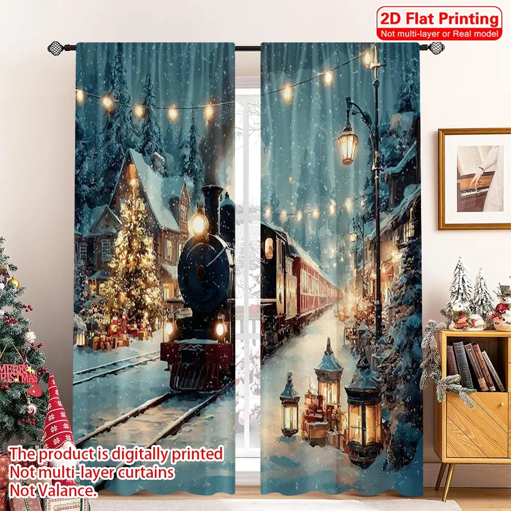 2pcs 2D flat printing Christmas Drapes Christmas Train4 Fabric Without Electricity Party Decorations Perfect for aesthetic room
2pcs 2D flat printing Christmas Drapes Christmas Train4 Fabric Without Electricity Party Decorations Perfect for aesthetic room