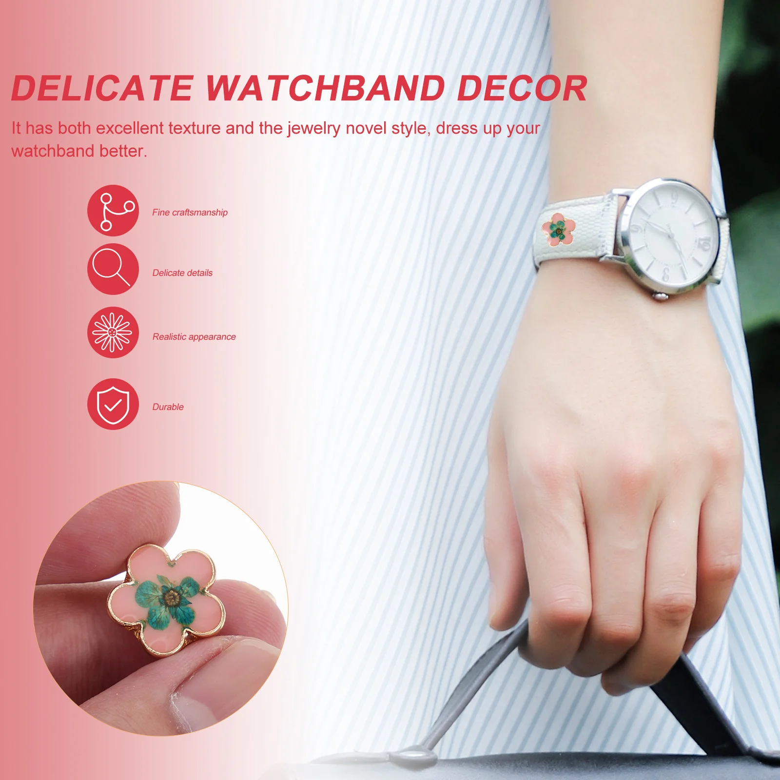 3Pcs Delicate Watchband Decors Sturdy Alloy Smart Watch Decoration Nails Fashion Jewelry Style Watchband Accessories
3Pcs Delicate Watchband Decors Sturdy Alloy Smart Watch Decoration Nails Fashion Jewelry Style Watchband Accessories