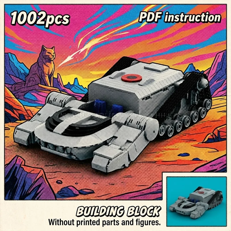 MOC Classic 80s Animation Thunder Battle Tank Building Blocks Retro Tracked Combat Vehicle Adult Collector Toy Display Brick
MOC Classic 80s Animation Thunder Battle Tank Building Blocks Retro Tracked Combat Vehicle Adult Collector Toy Display Brick