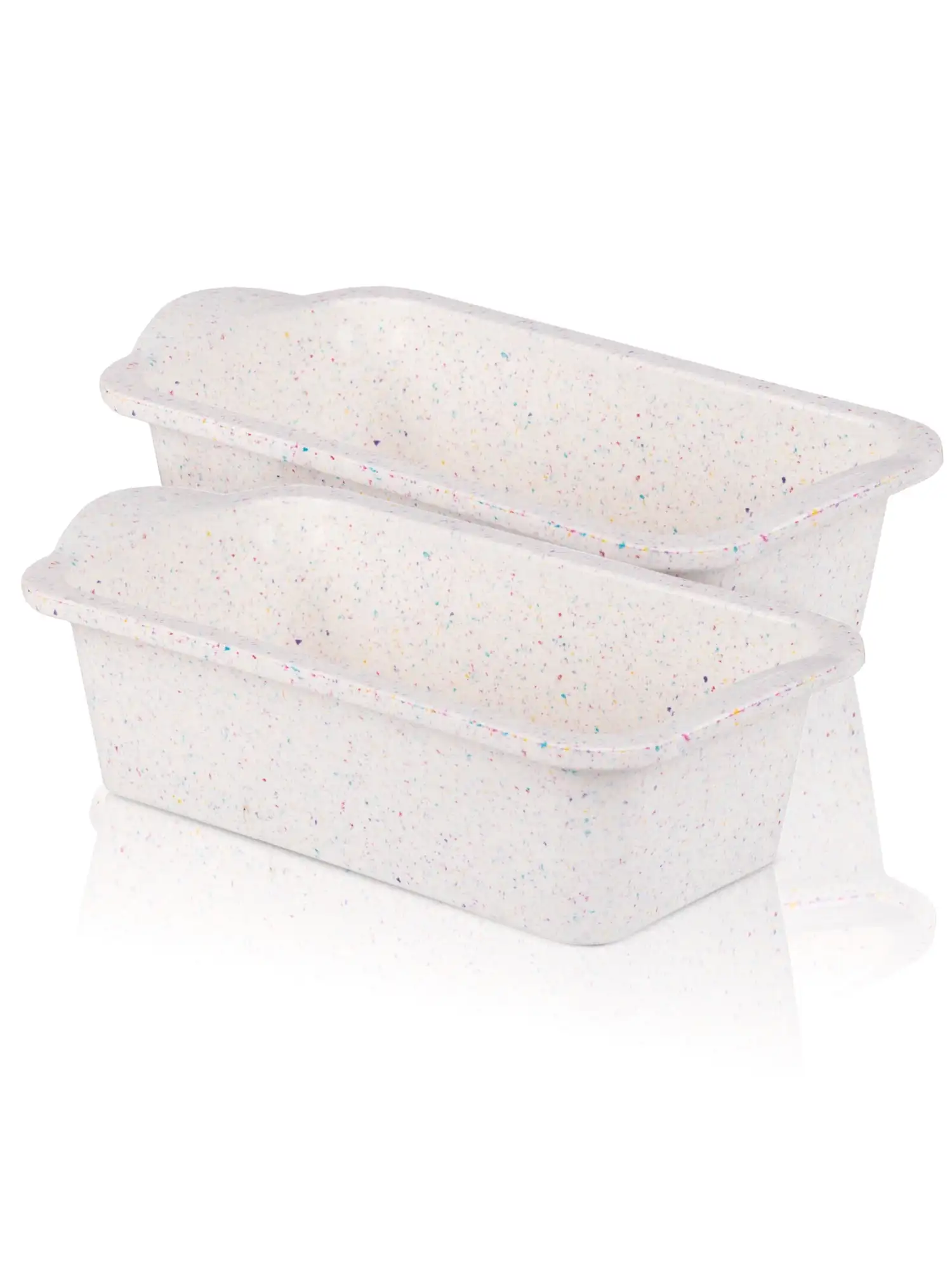Silicone Loaf Pan Rainbow, 2 Pack, 8.5 x 4.5 in, Granite, Dishwasher Safe, Easy Release
Silicone Loaf Pan Rainbow, 2 Pack, 8.5 x 4.5 in, Granite, Dishwasher Safe, Easy Release