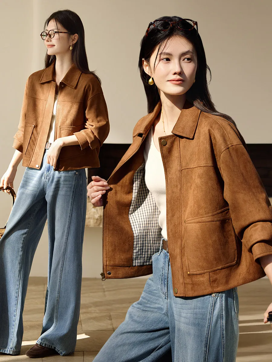 XWI Vintage Plaid Suede ort Jaet Women's Spring 2026 Turn-down Collar Small Size Top Polyester Fiber Long Sve Button C...
XWI Vintage Plaid Suede ort Jaet Women's Spring 2026 Turn-down Collar Small Size Top Polyester Fiber Long Sve Button C...
