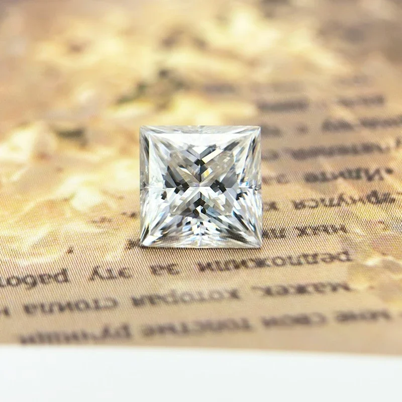 TOP Moissanite Stone D Color Princess Cut VVS1 Extremely Shiny Artificial Gemstone with Certificate for Jewelry Making 
TOP Moissanite Stone D Color Princess Cut VVS1 Extremely Shiny Artificial Gemstone with Certificate for Jewelry Making