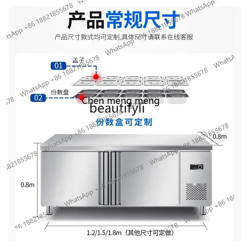 Z189 Salad Taiwanese traders use fruit fishing and preservation workbench, milk tea table refrigerated display freezer
Z189 Salad Taiwanese traders use fruit fishing and preservation workbench, milk tea table refrigerated display freezer