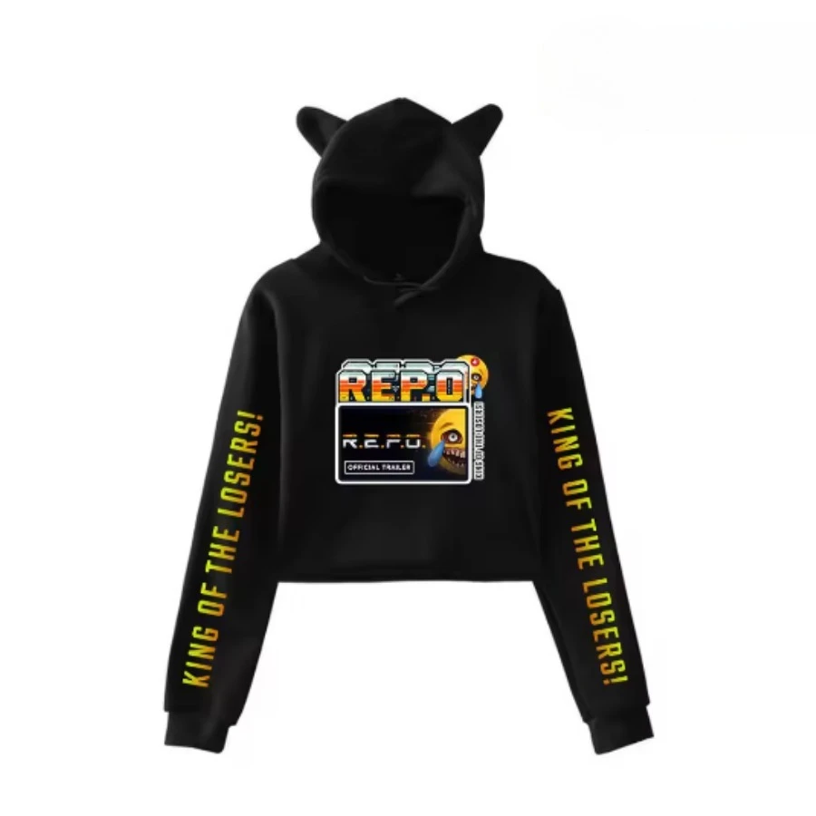 Horror Game R.E.P.O. Robot Crop Top Hoodie for Teen Girls Streetwear Hip Hop Kawaii Cat Ear Harajuku Cropped Sweatshirt
Horror Game R.E.P.O. Robot Crop Top Hoodie for Teen Girls Streetwear Hip Hop Kawaii Cat Ear Harajuku Cropped Sweatshirt
