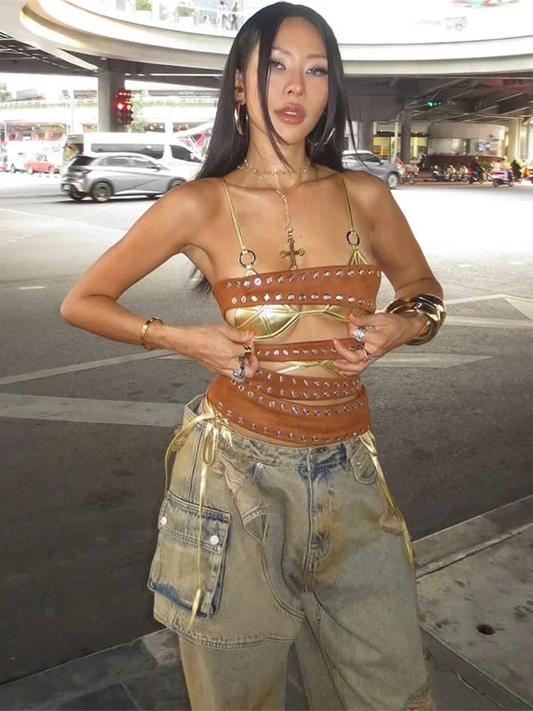 InGrily Wild Hollow Tops Sexy Zipper Round Holes Summer Trend Hip-Hop Style Hight Street Coquette Midnight Classic Thin Clothing
InGrily Wild Hollow Tops Sexy Zipper Round Holes Summer Trend Hip-Hop Style Hight Street Coquette Midnight Classic Thin Clothing
