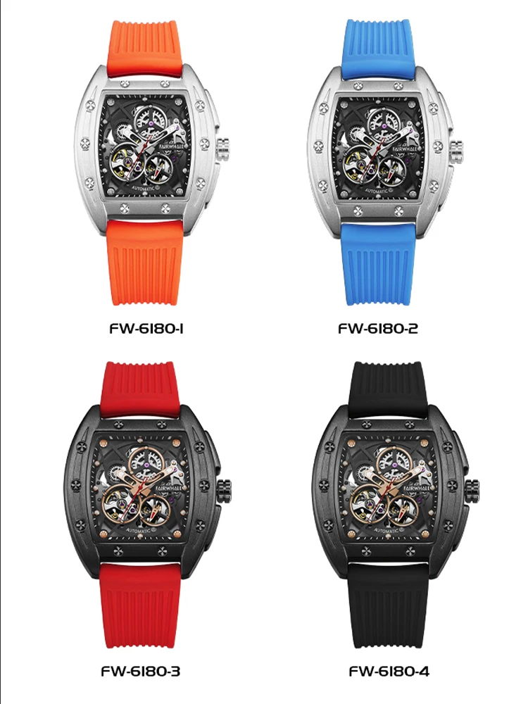 42MM Sports Men's Automatic Watch Install Automatic Movement Luxury Men's Watches Transparent back Watch
42MM Sports Men's Automatic Watch Install Automatic Movement Luxury Men's Watches Transparent back Watch