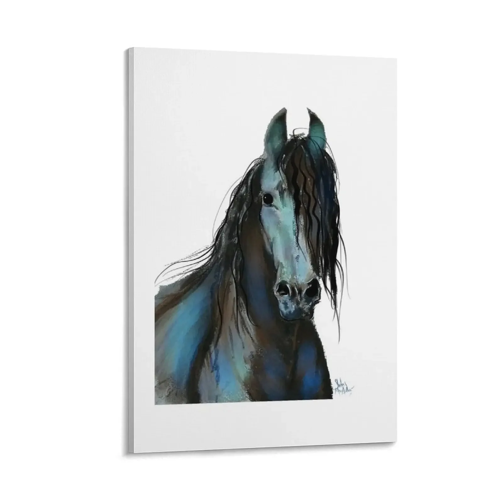 BLaCK FRieSiaN HoRSe ' THe ONe ' BY SHiRLeY MacARTHuR Canvas Painting Wall decoration frame decor modern home decoration
BLaCK FRieSiaN HoRSe ' THe ONe ' BY SHiRLeY MacARTHuR Canvas Painting Wall decoration frame decor modern home decoration