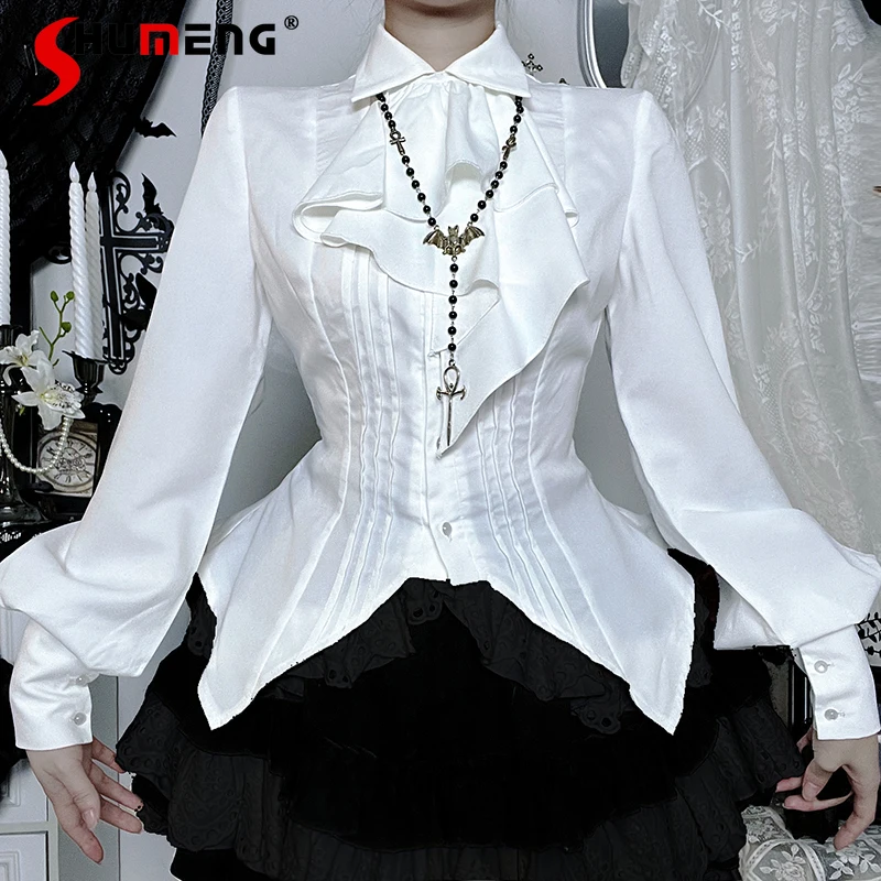New Halloween Gothic Style Long Sleeves Top Hot Girl Subculture Shirt Japanese Lolita Slin Fit Single-breasted Blouse De Mujer
New Halloween Gothic Style Long Sleeves Top Hot Girl Subculture Shirt Japanese Lolita Slin Fit Single-breasted Blouse De Mujer