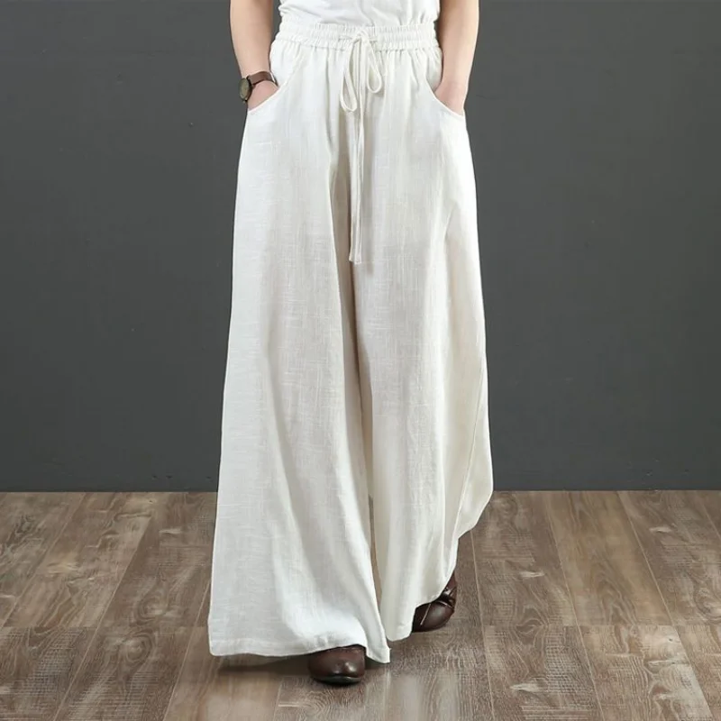 100 Points Cotton and Linen Wide-Leg Pants Loose Women's Pants Summer Casual Pants Soft Draped Pants Cotton and Linen Trousers
100 Points Cotton and Linen Wide-Leg Pants Loose Women's Pants Summer Casual Pants Soft Draped Pants Cotton and Linen Trousers
