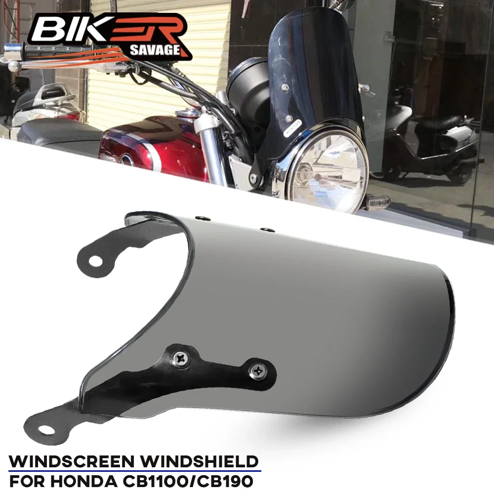 Motorcycle Windscreen Pare-brise For HONDA CB190 SS CB1100 EX/RS CB750 CB600F HORNET CB400 Super Wind Deflector Windshield Parts
Motorcycle Windscreen Pare-brise For HONDA CB190 SS CB1100 EX/RS CB750 CB600F HORNET CB400 Super Wind Deflector Windshield Parts