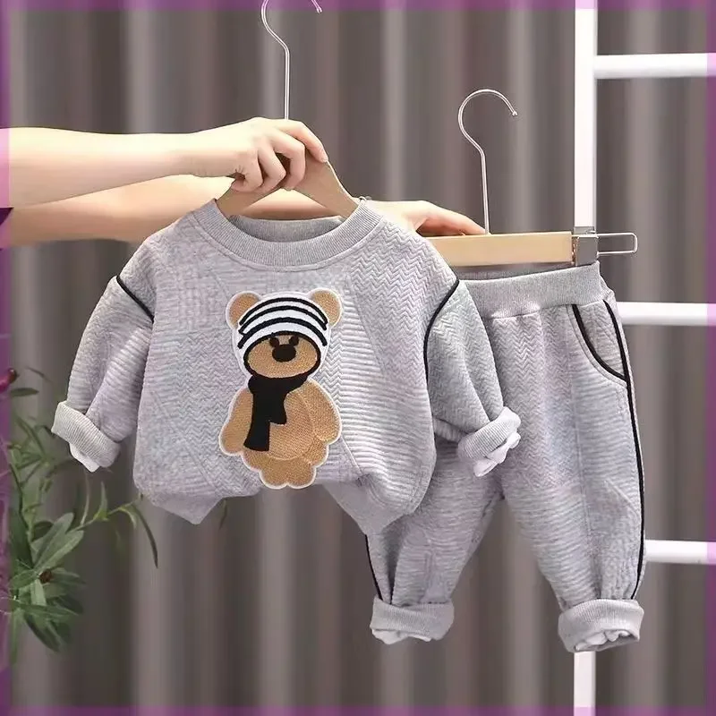 7-20kg Children spring autumn sweatshirt clothing 2024 boys girls two piece set 65-115cm Baby long sleeve Scarf Bear pant set
7-20kg Children spring autumn sweatshirt clothing 2024 boys girls two piece set 65-115cm Baby long sleeve Scarf Bear pant set