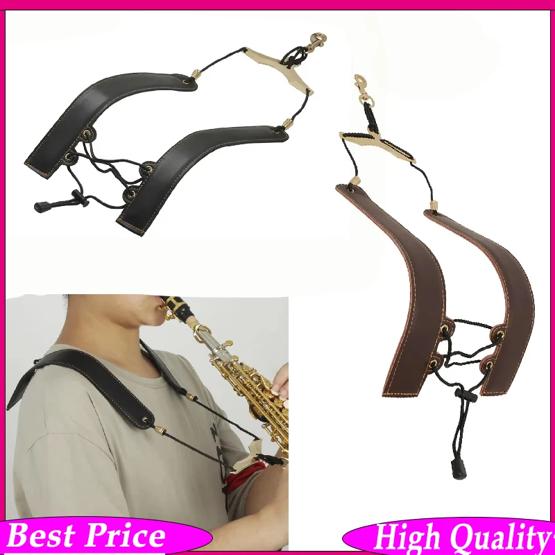 M MBAT Saxophone Shoulder Adjustable Leather Neck Strap Suitable for Alto Tenor Soprano Sax Players Saxophone Parts Accessories
M MBAT Saxophone Shoulder Adjustable Leather Neck Strap Suitable for Alto Tenor Soprano Sax Players Saxophone Parts Accessories