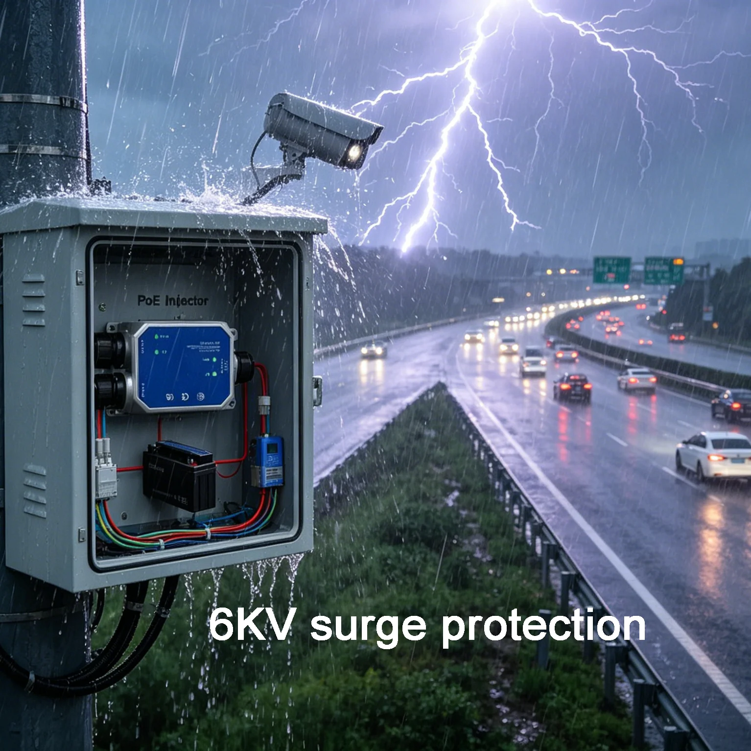 Solar-powered POE injector 2.5Gbe/10Gbe,30W/90W|IP67 |48-57V/12-57Vdc in|alloy housing|6KV ESD/surge protection|802.3 at/af/bt
Solar-powered POE injector 2.5Gbe/10Gbe,30W/90W|IP67 |48-57V/12-57Vdc in|alloy housing|6KV ESD/surge protection|802.3 at/af/bt