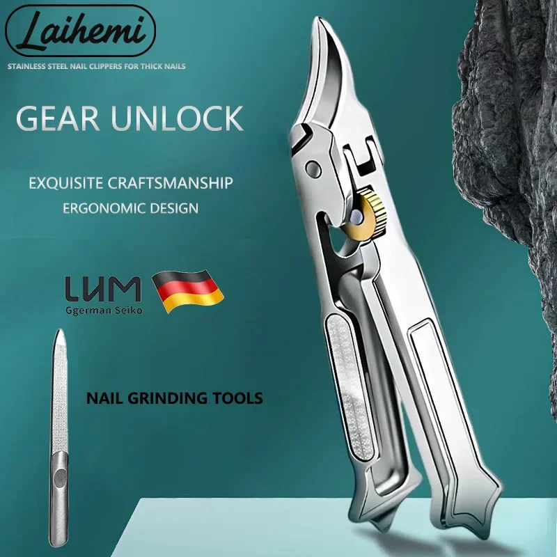 Stainless steel nail clippers, gear unlocked.Contains a nail grinding tool, suitable for embedded nails and thick nails
Stainless steel nail clippers, gear unlocked.Contains a nail grinding tool, suitable for embedded nails and thick nails