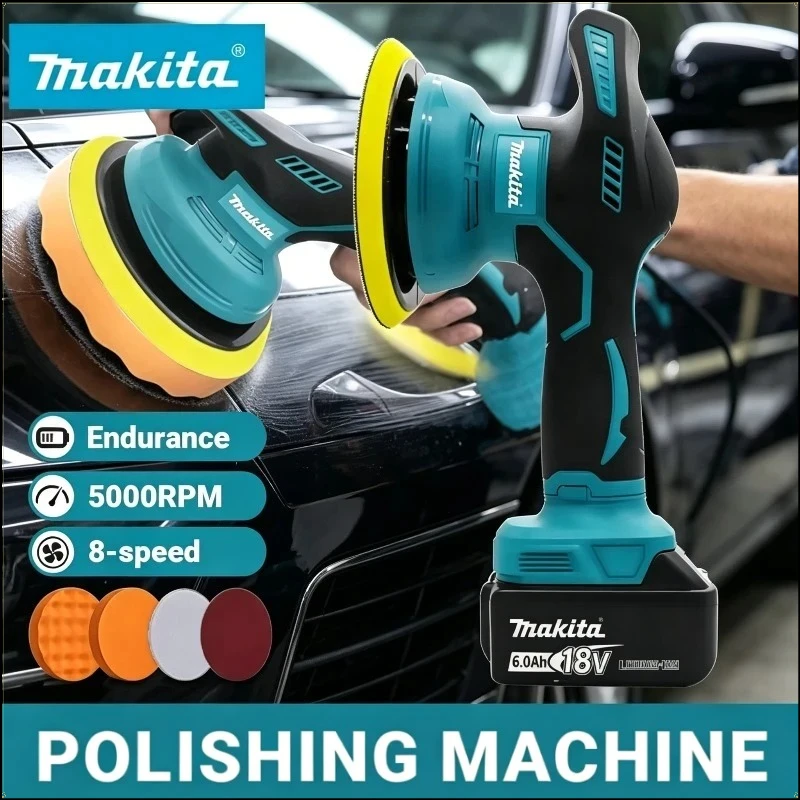 Makita 8 Gears Digital Display Cordless Car Polisher Electric Polisher Auto Car Waxing Polishing Machine For 18V Battery
Makita 8 Gears Digital Display Cordless Car Polisher Electric Polisher Auto Car Waxing Polishing Machine For 18V Battery