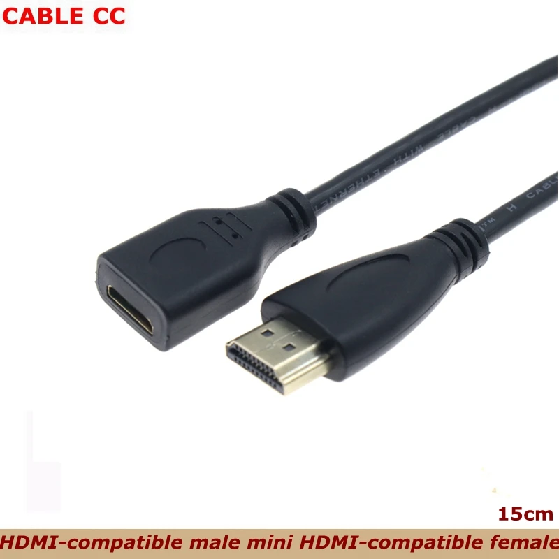 15 см Mini HDMI-совместимый разъем мама-HDMI-совместимый штекер адаптер кабель для цифровой камеры и проектора ноутбука
15 см Mini HDMI-совместимый разъем мама-HDMI-совместимый штекер адаптер кабель для цифровой камеры и проектора ноутбука