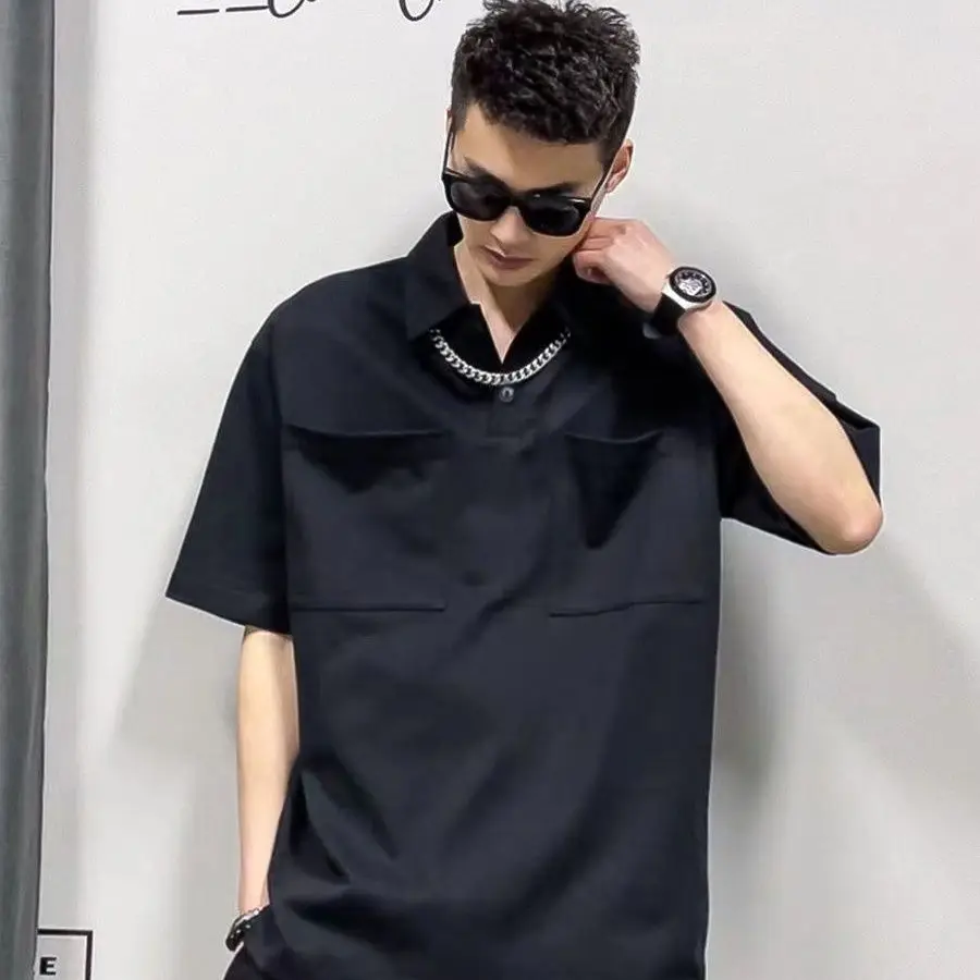 Summer Pocket Men Short Sleeve Polo T Shirts Fashion Smart Casual Smart Casual 2xl Oversized Clothes Office Business Black Green
Summer Pocket Men Short Sleeve Polo T Shirts Fashion Smart Casual Smart Casual 2xl Oversized Clothes Office Business Black Green