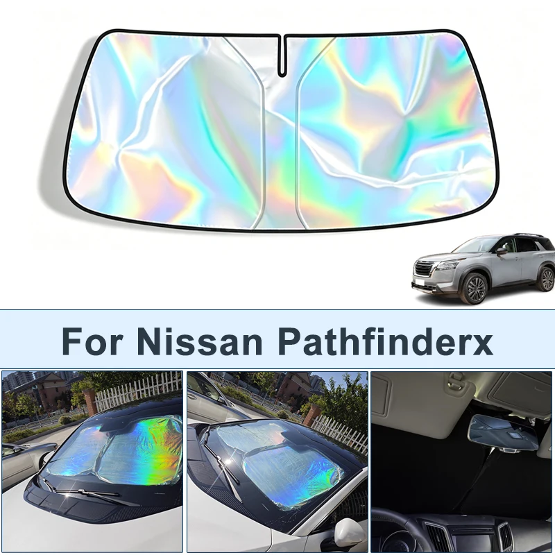 Складная солнцезащитная шторка на лобовое стекло для Nissan Pathfinder, УФ-отражающий солнцезащитный чехол, аксессуары для салона автомобиля
Складная солнцезащитная шторка на лобовое стекло для Nissan Pathfinder, УФ-отражающий солнцезащитный чехол, аксессуары для салона автомобиля